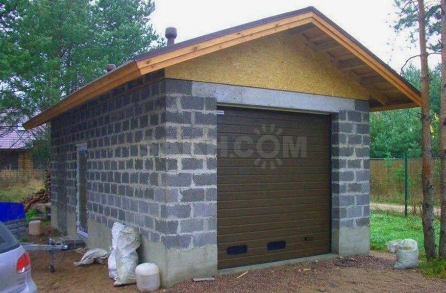 Сарай из пеноблоков 6х4