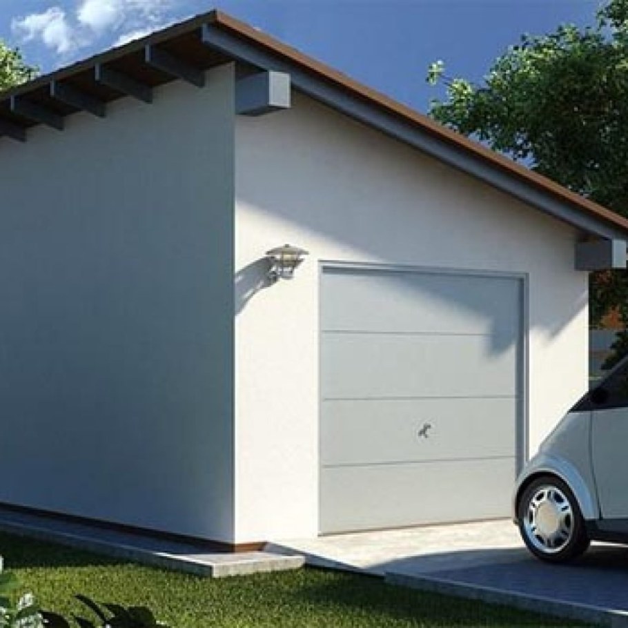 Одна скатная крыша на гараж