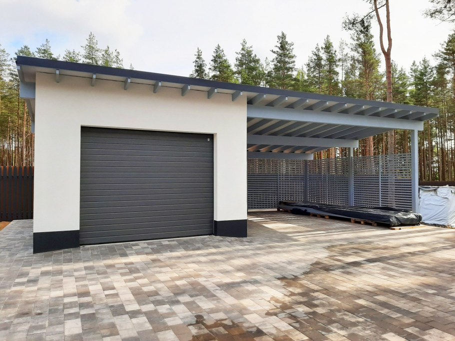 Гараж из газобетона