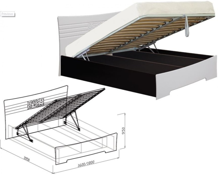 Кровать Джессика 2 с подъемным механизмом сборка крепления