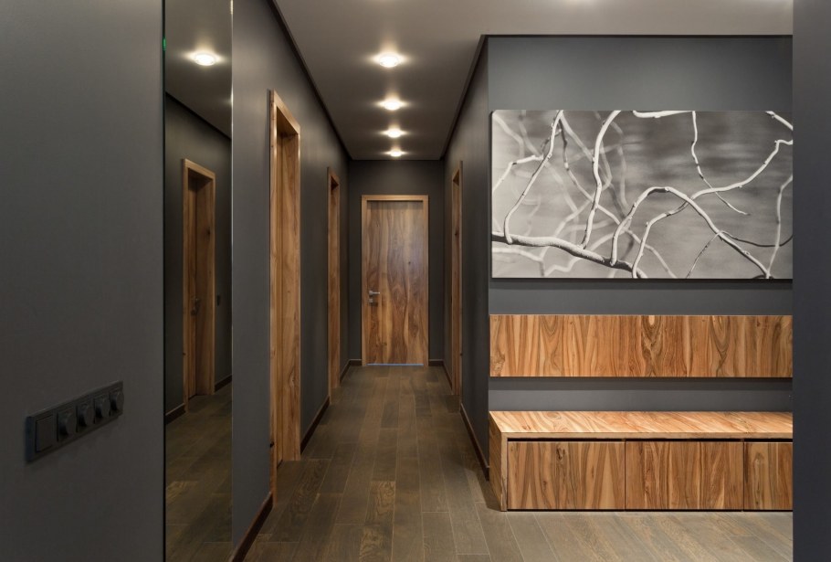 Шпонированные панели Wallhof Wood "тик"