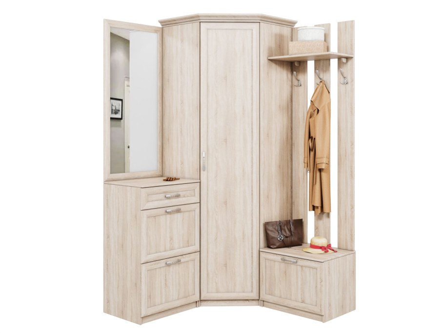 Угловая прихожая "Антре" габариты