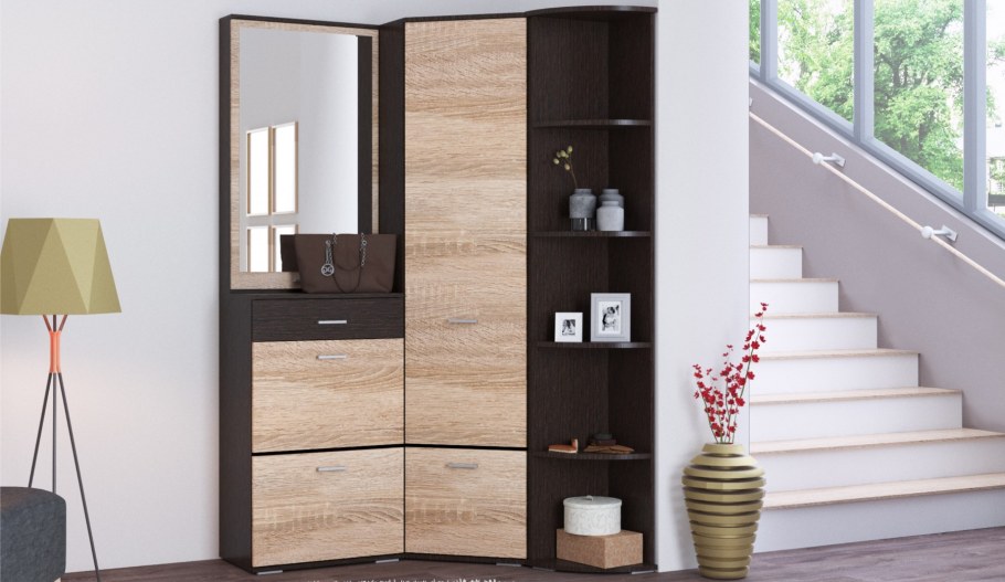 Стеллаж Виола венге/сонома