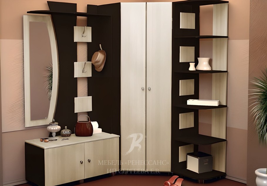 Стенка в коридор угловая