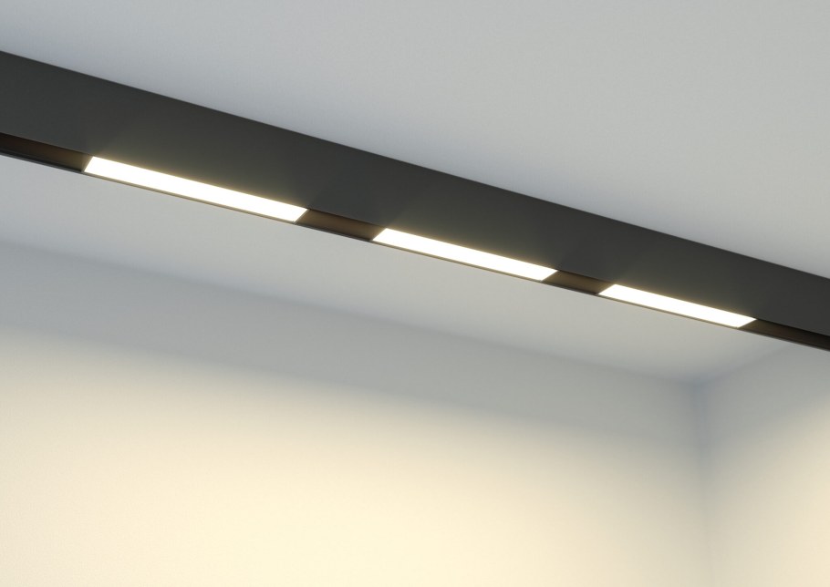 Магнитный трековый встраиваемый шинопровод