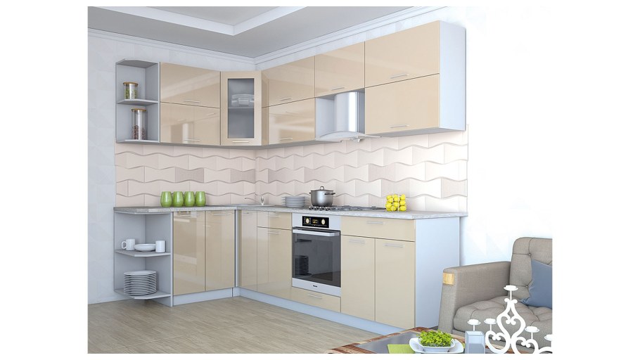 Кухня Мила Глосс угловая