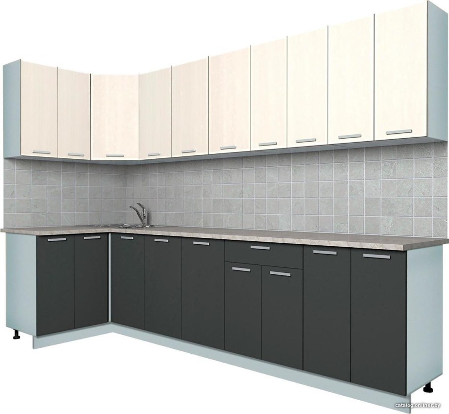 Готовая кухня Интерлиния Мила Лайт 3.2 Вт 21 век