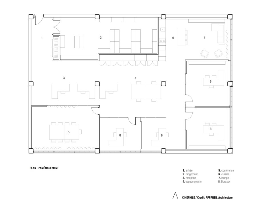 План офисного помещения