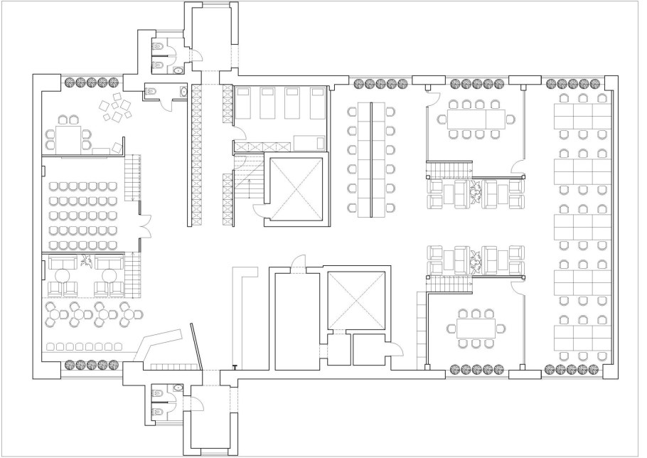 Чертеж помещения для офиса