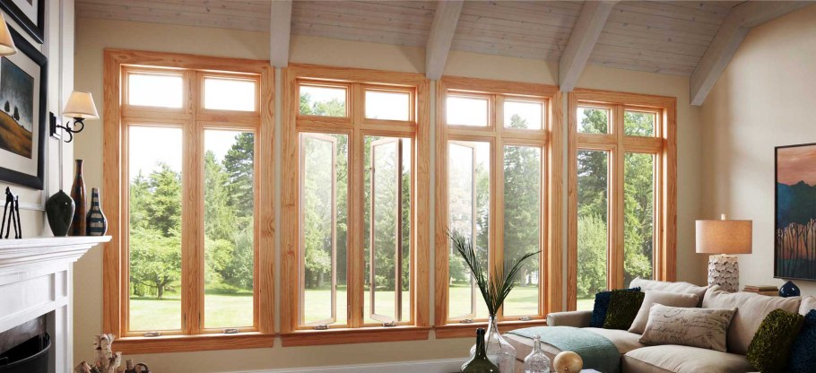 Большие пластиковые окна