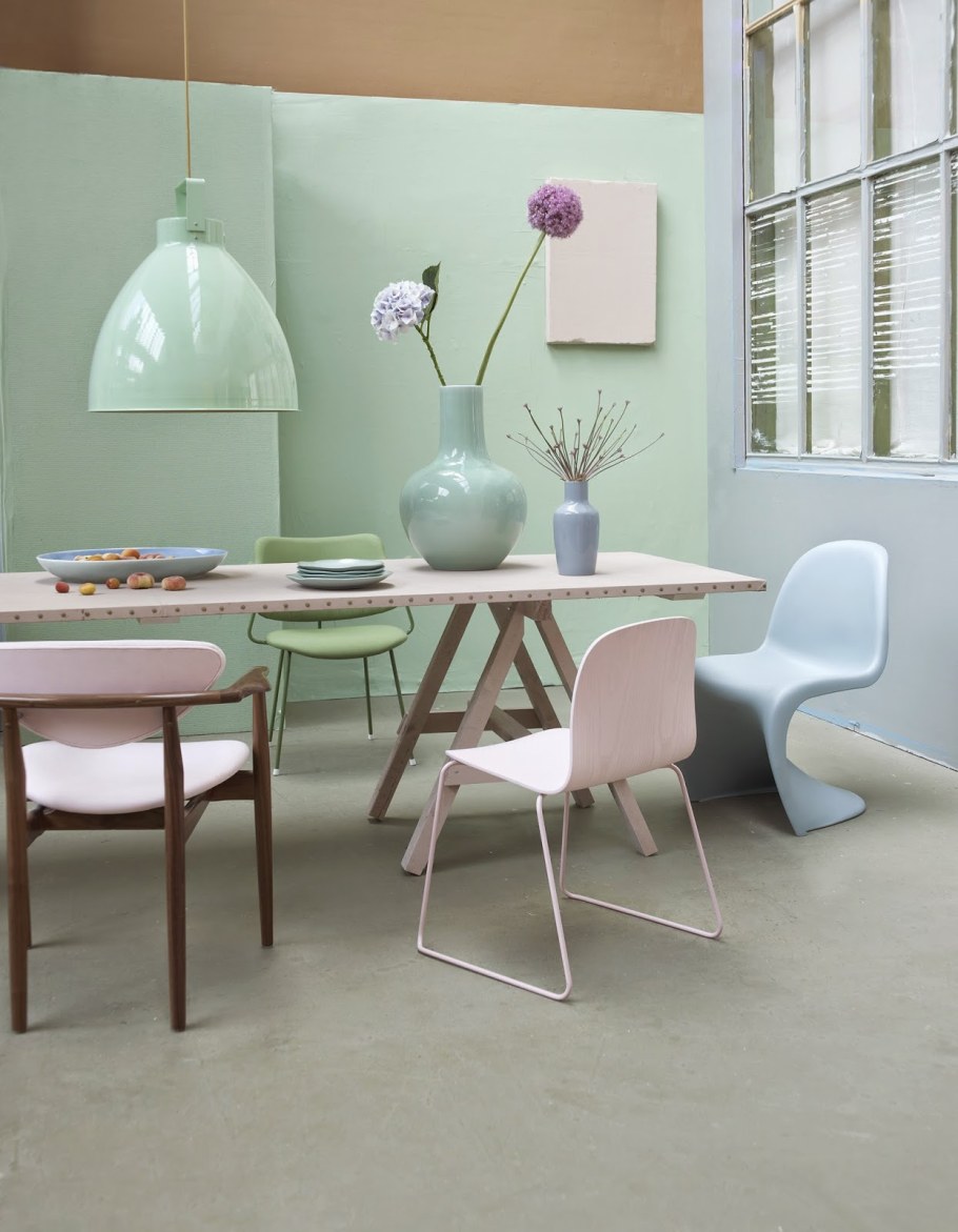 Кухня в пастельных тонах