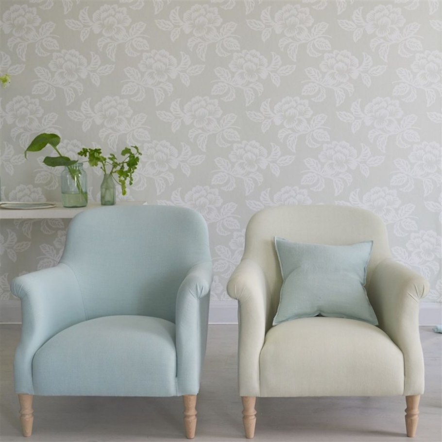 Обои экрю в интерьере