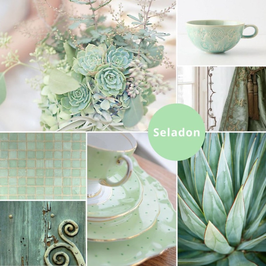Оттенок селадон в интерьере