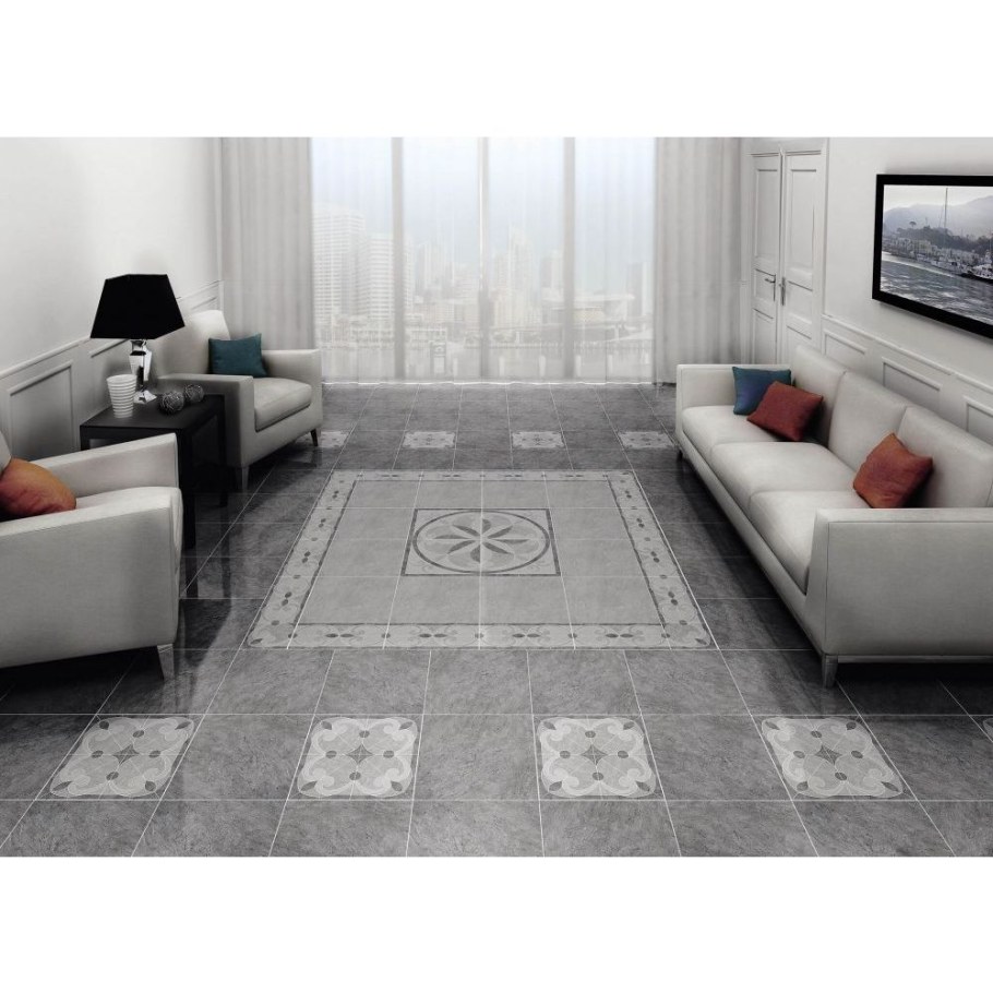 Керама Марацци плитка серая напольная