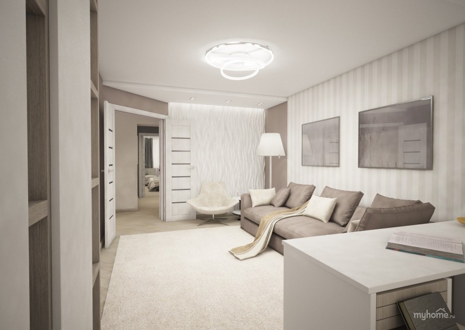 Современный светлый интерьер