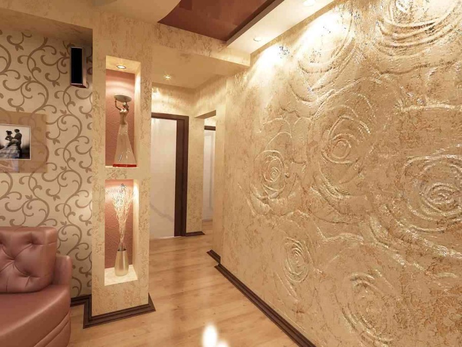 Венецианская штукатурка фактурная