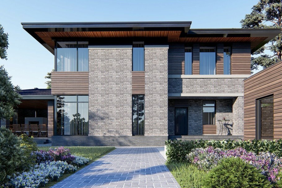 Дом в стиле Райта 200-250 кв.м