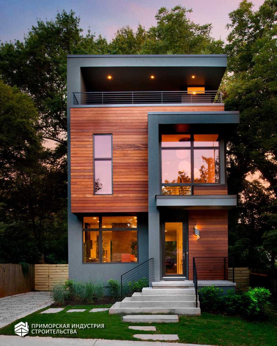 ЭКОДОМ С плоской кровлей