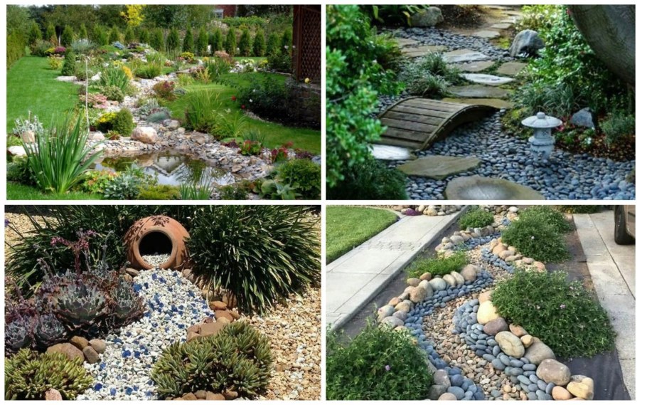 Искусственный ручей на участке