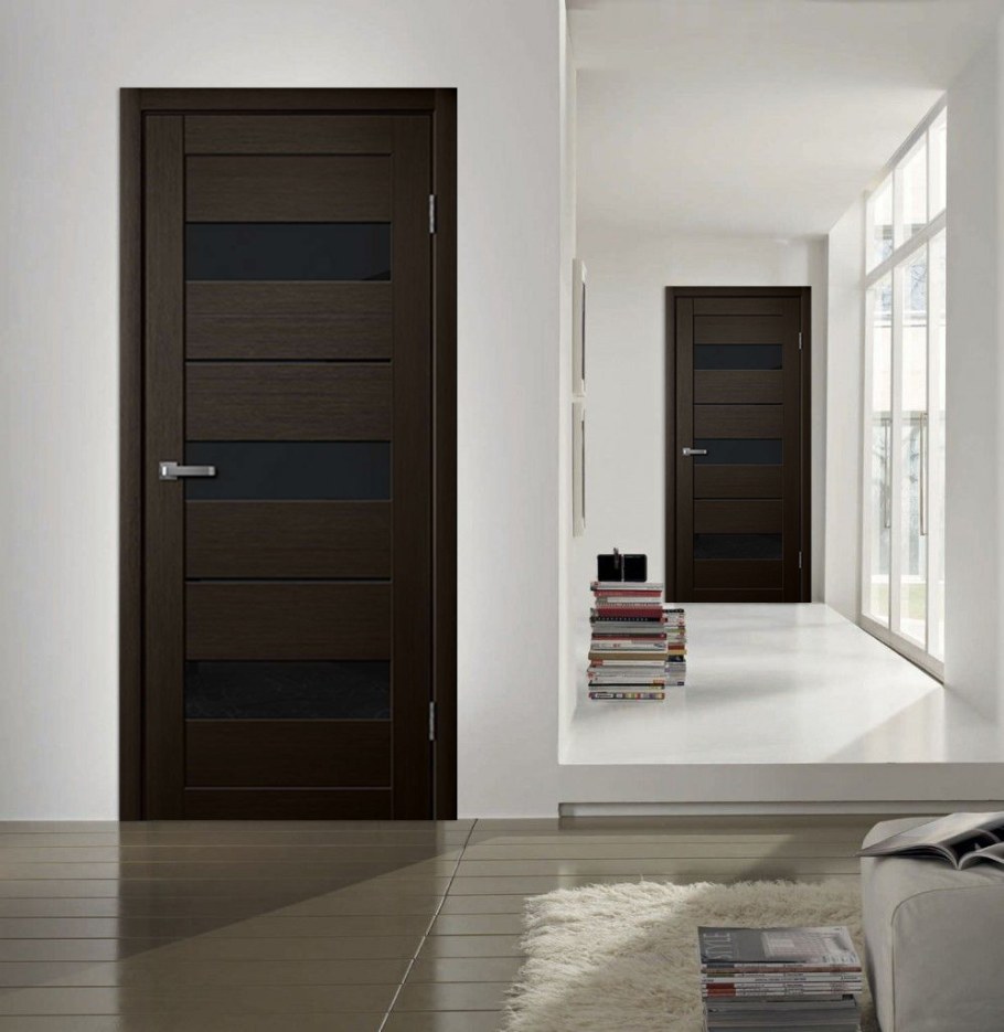 Темные двери в интерьере
