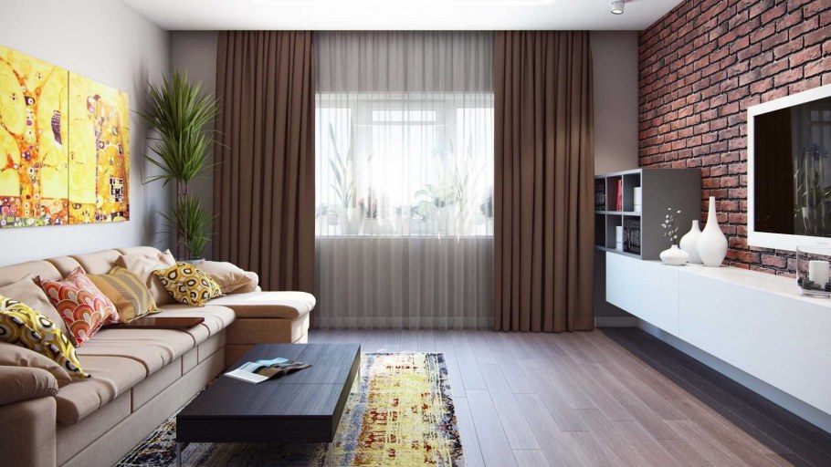 Интерьер зала в квартире