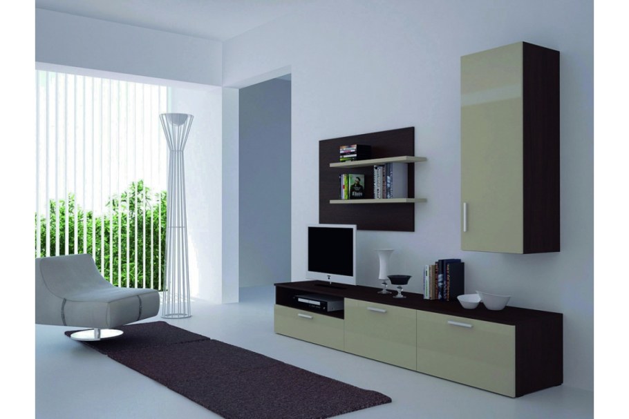 Стенка в гостиную в современном стиле