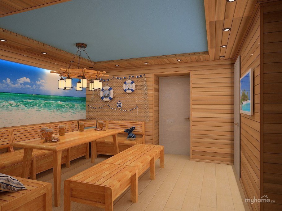 Отделка комнаты отдыха