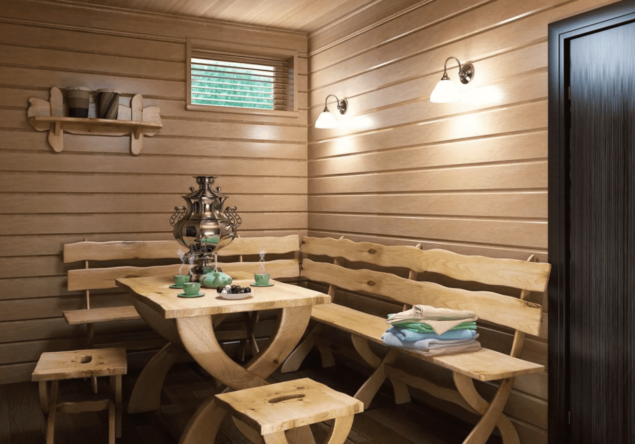 Интерьер бани