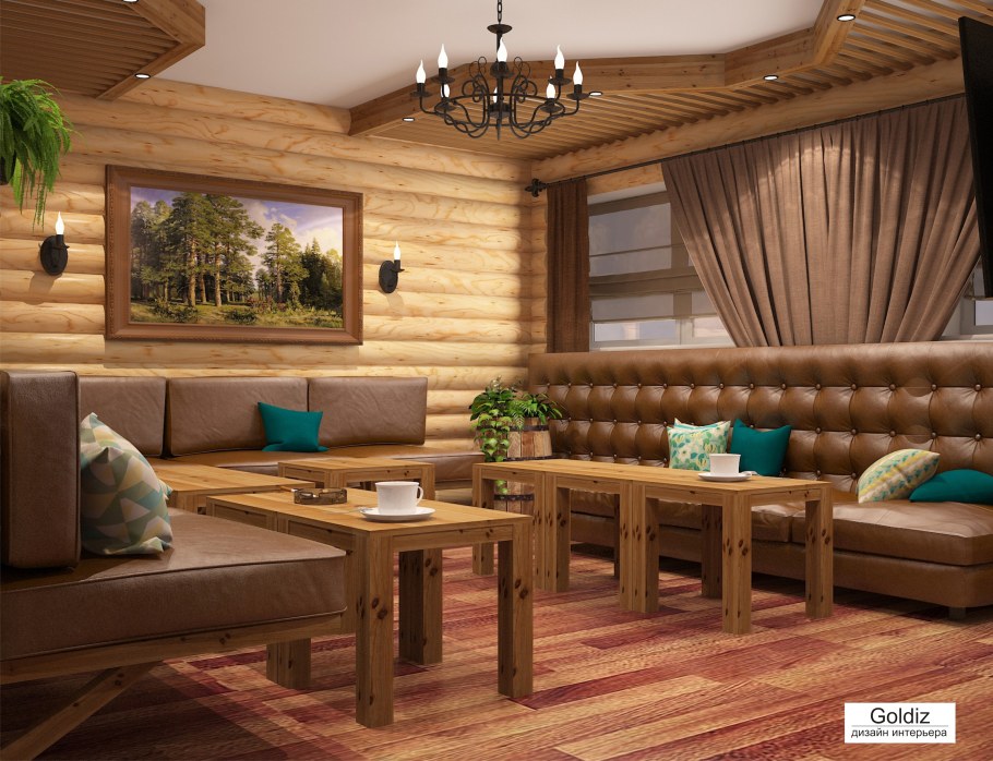 Отделка бань комнат отдыха