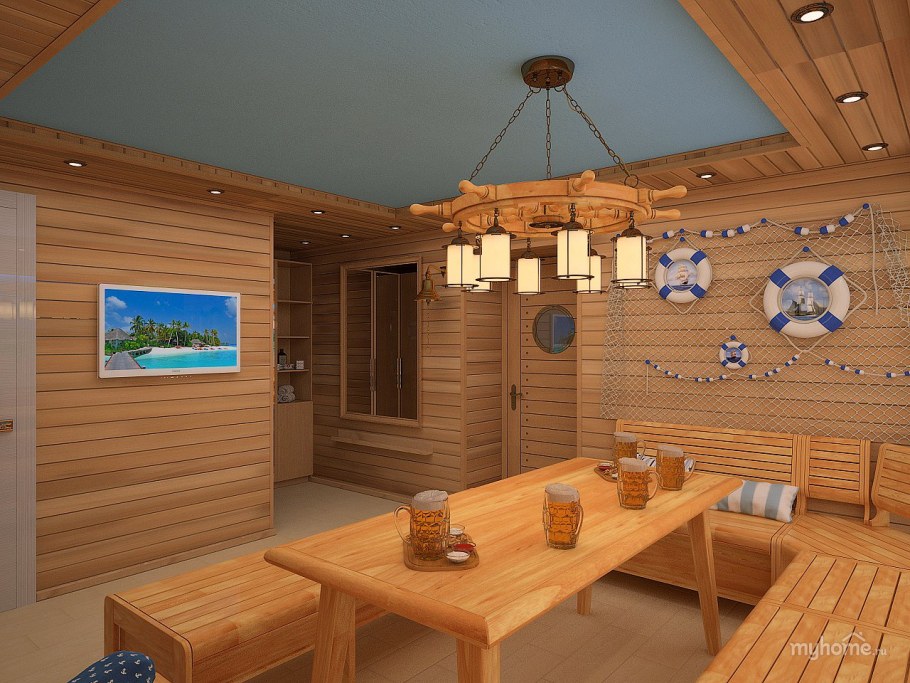 Светильники в баню в комнату отдыха