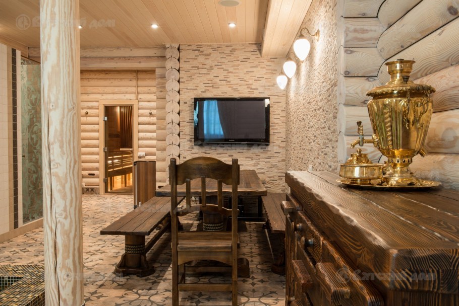 Интерьер современной бани