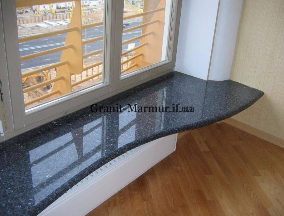 Подоконники из гранита Блю Перл
