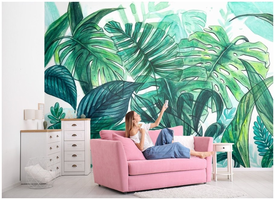 Фотообои тропические листья