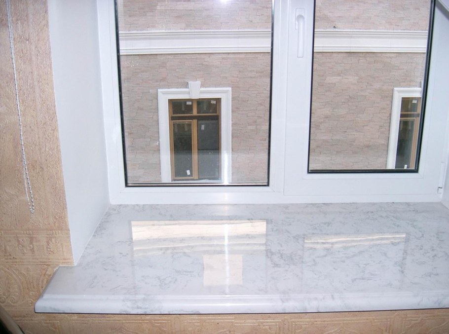 Подоконник под мрамор пластиковый