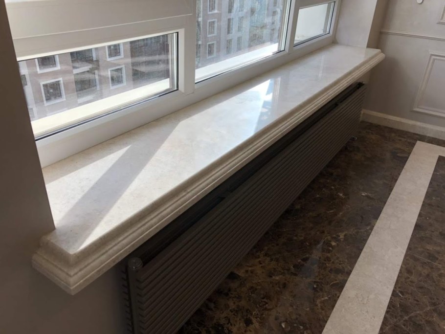 Подоконник из кварцевого агломерата