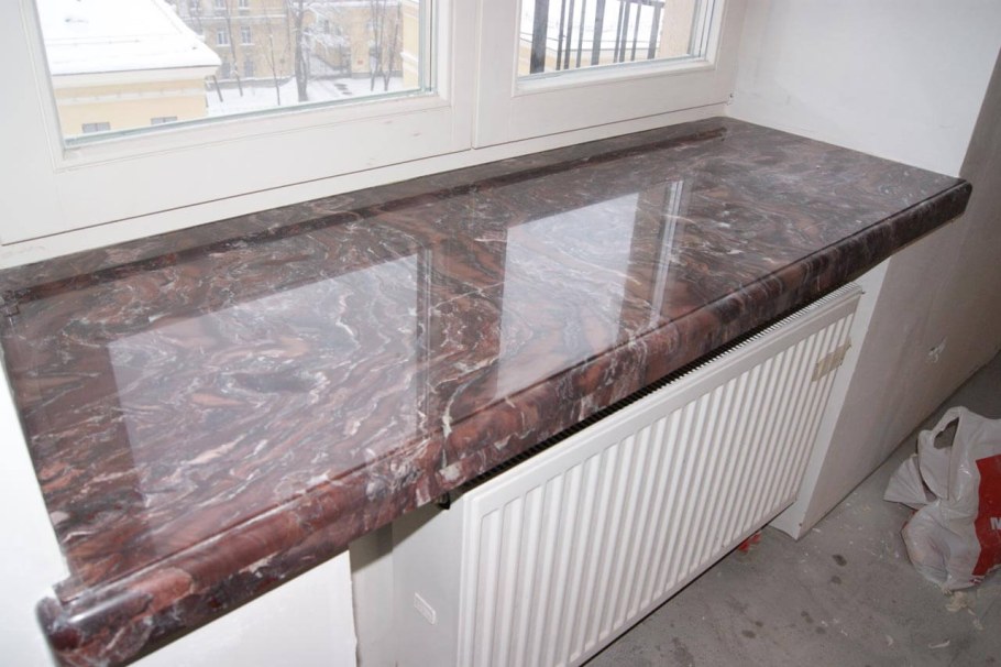 Россо Леванте мрамор подоконники