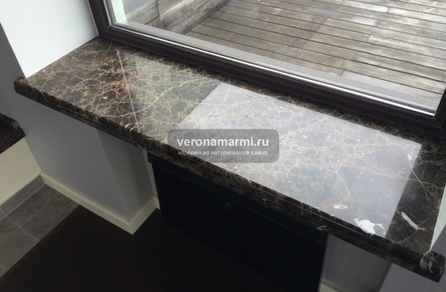 Dark Emperador кварцевый агломерат