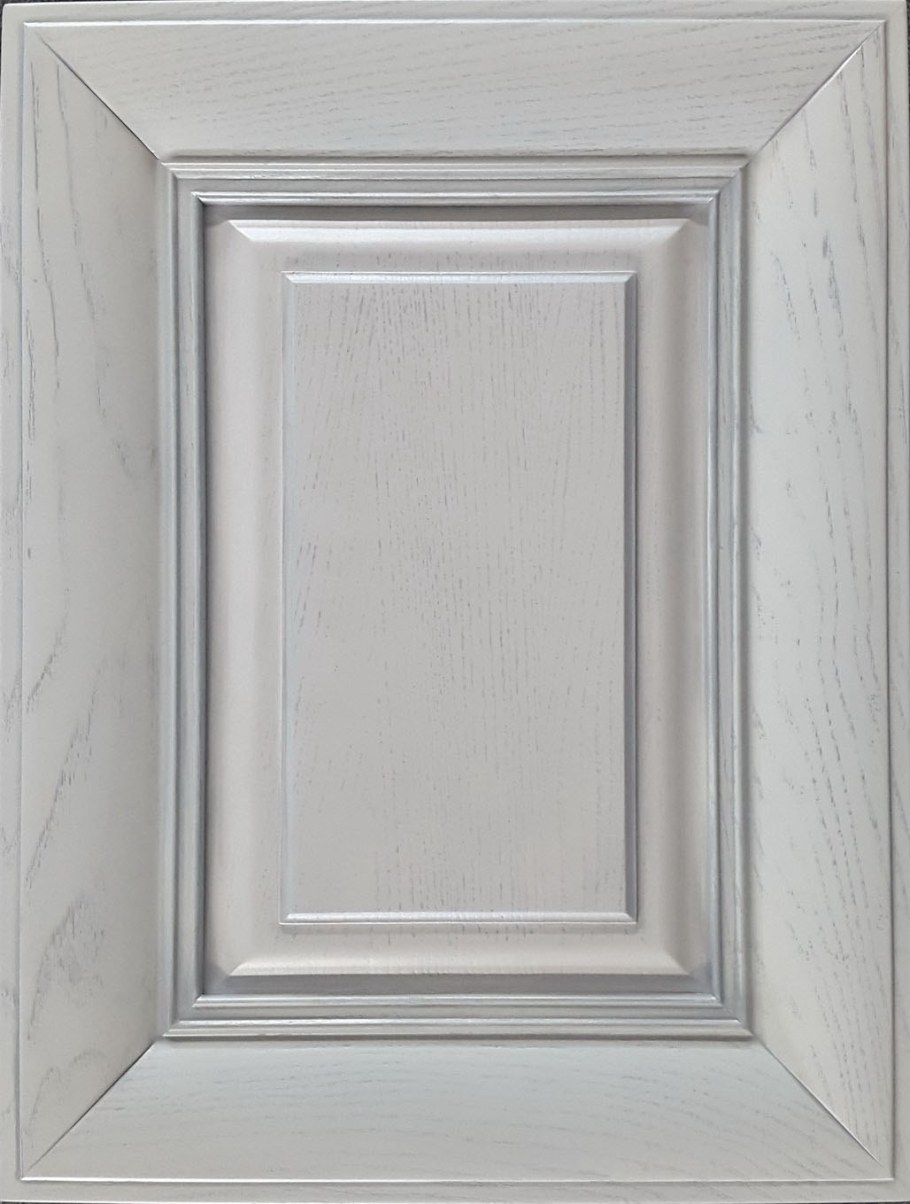 Кухня ясень патина серебро