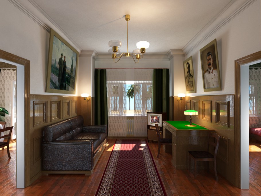 Богатый Советский интерьер