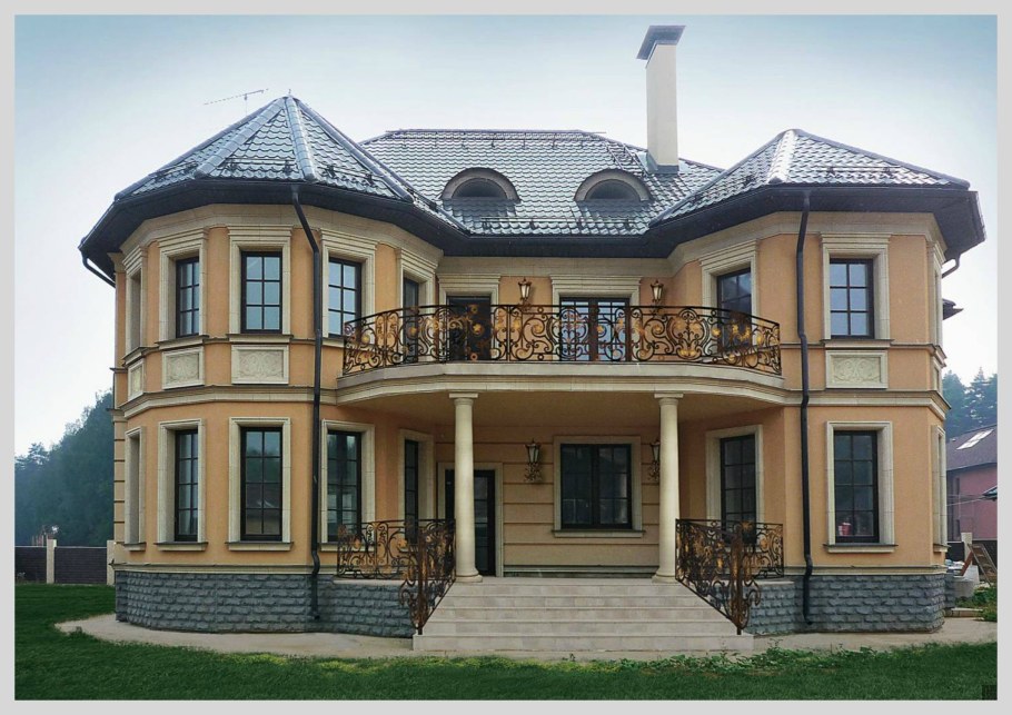 Красивые фасады коттеджей