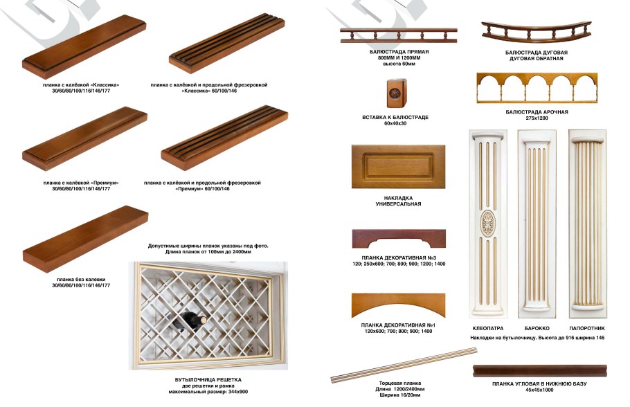 Зарез МДФ профиль фасад кухни