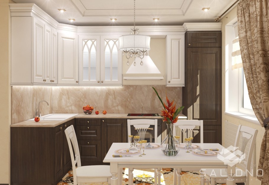 Маленькие кухни в классическом стиле