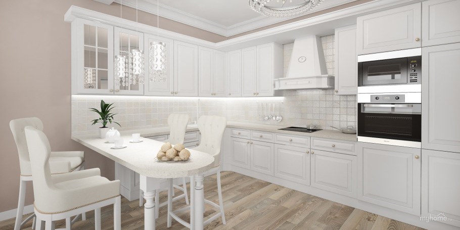 Современная кухня в светлых тонах