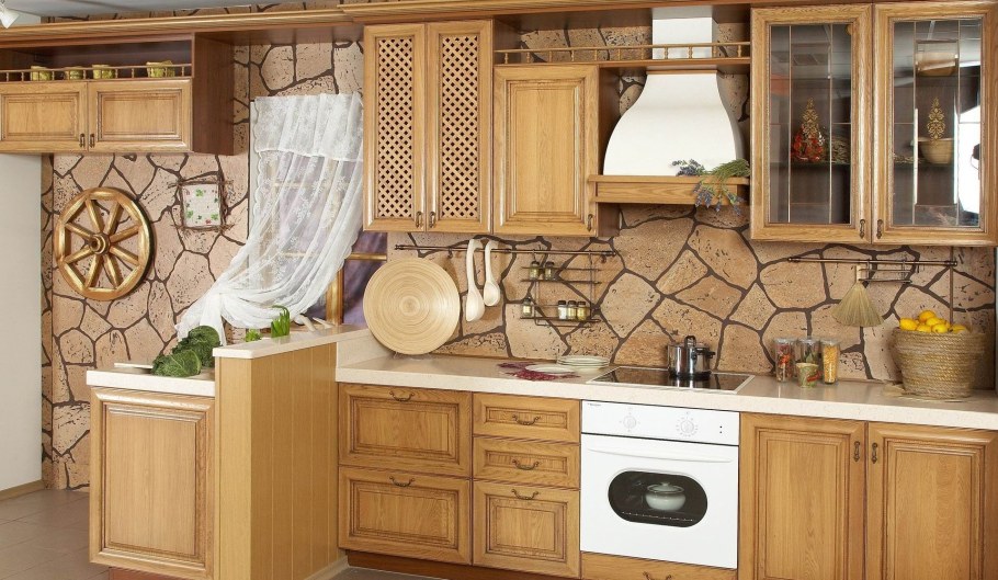 Декор кухни в деревенском стиле