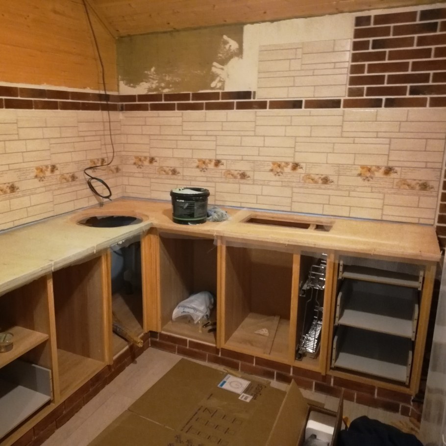 Самодельная кухня на даче