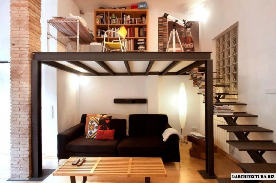 Антресольный второй ярус кровать