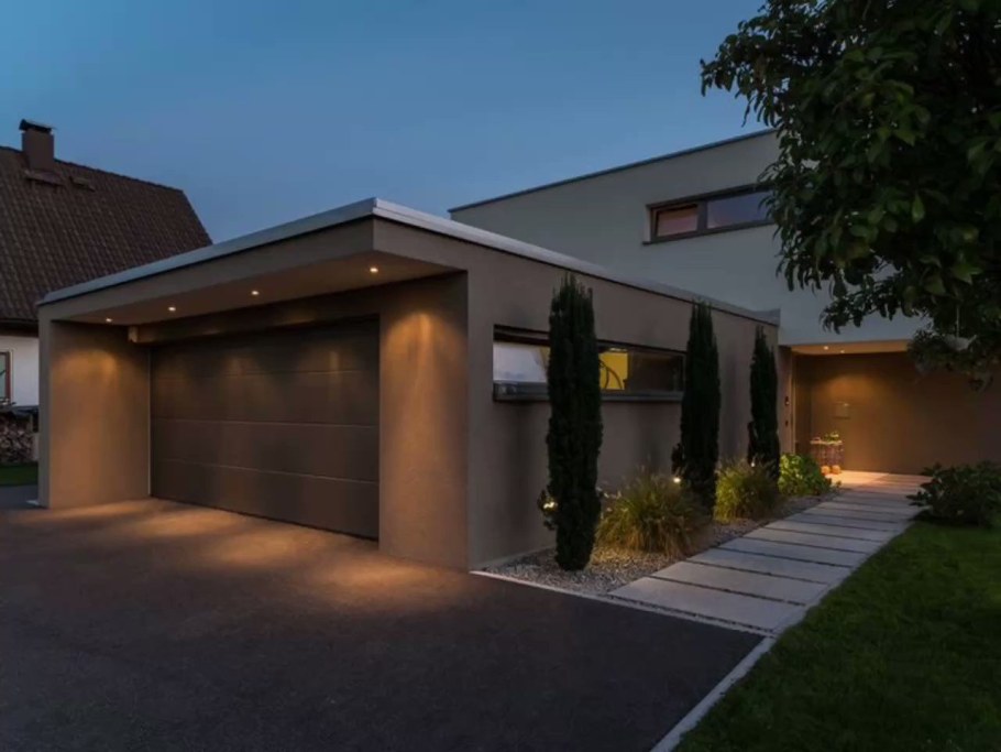 Дизайнерский гараж снаружи