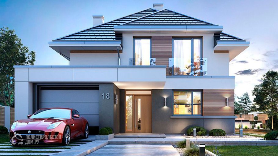 Дом двухэтажный с гаражом z500