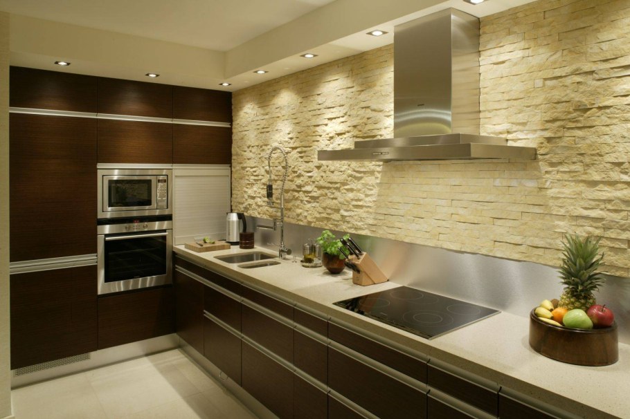 Декоративная плитка на кухне