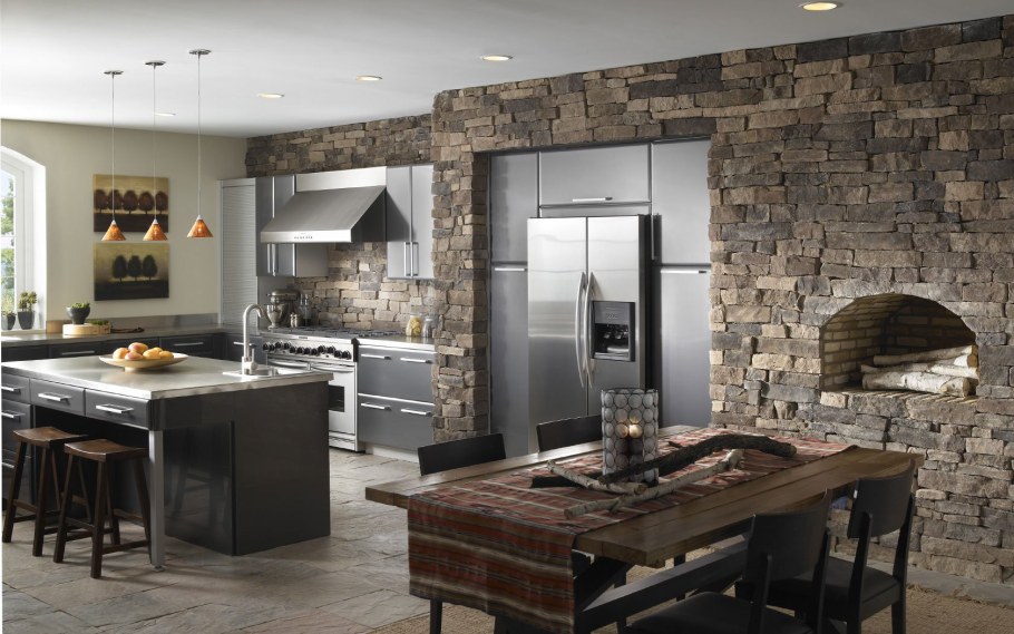 Декоративный камень в интерьере